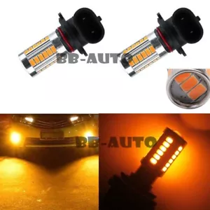 2X 9006 HB4 LED Faro Interior Amarillo 33-SMD Luz Antiniebla Lámpara de Conducción Bombilla DRL - Imagen 1 de 1