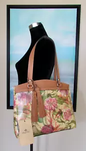Bolso de Mano Patricia Nash Cuero Conchas Marinas Amapola Nuevo con Etiquetas - Imagen 1 de 14