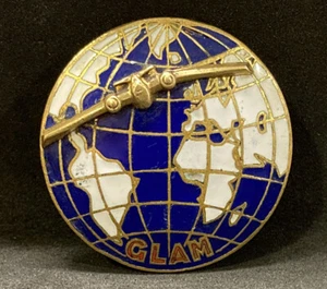 FRANCE PARIS 1960´ OLD "GLAM" Departmental Air Liaison Group ENAMELED LAPEL PIN - Picture 1 of 9