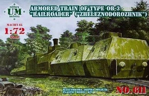 UMT 611 - 1/72 ARMORED TRAIN OF TYPE OB-3 "RAILROADER" WWII model kit - Picture 1 of 7