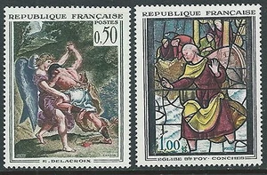 1963 FRANCIA QUADRI DI FRANCIA 2 VALORI MNH ** - G13 - Picture 1 of 1