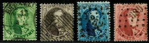 Belgium SC# 13a, 14b, 15b, 16 Used Well Centered in Excellent Condition - Picture 1 of 2