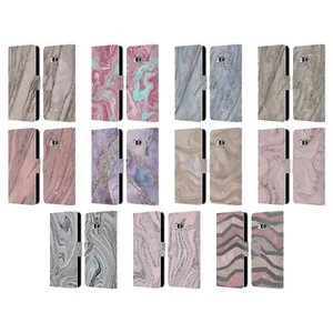 OFFICIAL LEBENSART PASTEL LIQUID GEODE LEATHER BOOK WALLET CASE FOR HTC PHONES 1 - Picture 1 of 7