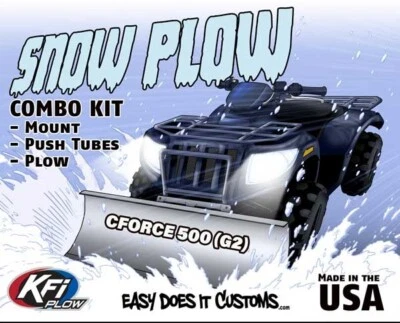 CF-Moto CForce 500 (G2) - 2022 - 2025  KFI ATV 54" Snow Plow Combo Kit — 第 1/4 张图片