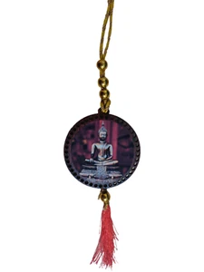 @ Indian Traditional Wooden Gautam Buddha Car Hanging N086 - Picture 1 of 6