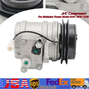 AC A/C Compressor 12Volt 717114 , 508-815 For OE Mahindra Tractor 4510/5010/2538 - Picture 1 of 20