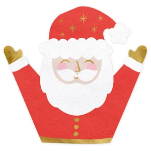 20 Stück Papierservietten Weihnachtsmann 16x15cm Weihnachtszubehör Weihnachten - Bild 1 von 2
