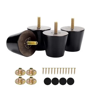 Furniture Feet 2 Inch Sofa Replacement Legs Wood Legs for Couch Ottoman Cabin... - Picture 1 of 6