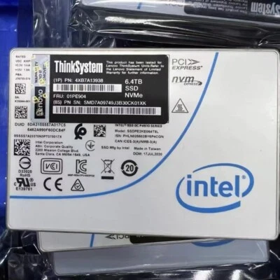 INTEL P4610 SERIES 6.4TB SSD U.2 NVME PCIE SSDPE2KE064T8L Solid State Drive - Image 1 of 3