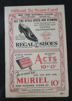 1934 New York Giants vs. Pittsburgh Pirates Polo Grounds Program127496 - Image 1 of 2