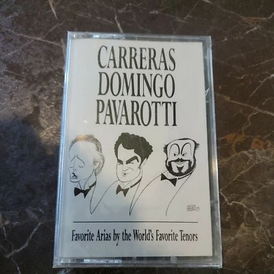 Luciano Pavarotti in Concert Carreras Domingo Tenors Opera Music Cassette SEALED - Image 1 of 4