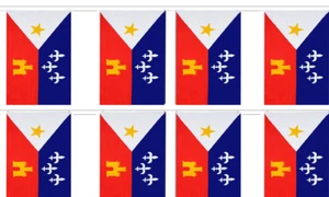 Acadiana 12x18 Bunting String Flag Banner (8 Flags) - Picture 1 of 1
