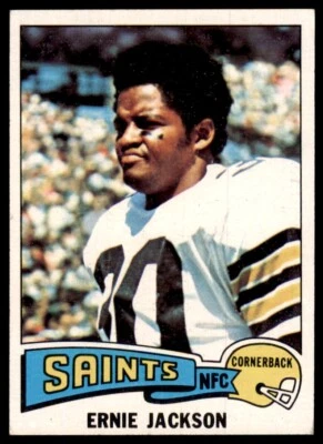 1975 Topps Ernie Jackson New Orleans Saints #323 - Image 1 of 2