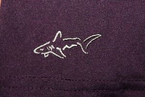 GREG NORMAN PlayDry Polo Golf Shirt Men's XL Dark Purple Polyester