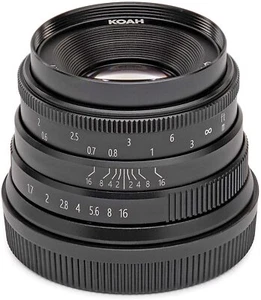 Koah Artisans Series 35mm f/1.7 Manual Focus Lens for Canon EF (Black) - Picture 1 of 4