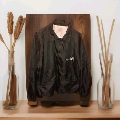 RARE vtg usa made windbreaker snap jacket XL  Argabright Contractors Inc - Image 1 of 4