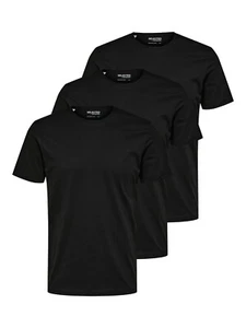 Selected Homme Herren Rundhals T-Shirt SLHAXEL - 3er Pack - Regular Fit S-XXL - Bild 1 von 5