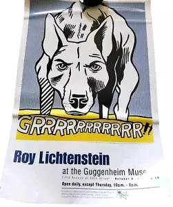 Roy Lichtenstein Grrrrrrrrrrr! Dog Guggenheim Museum Original 94 16.5x11" Poster - Picture 1 of 12