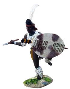 Britains Zulu War 20035 - Reggimento Zulu iNdlondlo Ricarica con Assegai 54mm - Foto 1 di 1