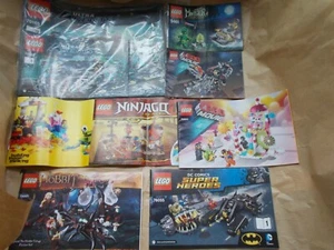 NEW LEGO INSTRUCTIONS ONLY MOVIE 1 & 2 MARVEL HOBBIT NINJAGO - NO LEGO. PICK - Picture 1 of 37