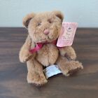 Vtg Russ Bears From The Past Teddy Stuffed Plush Brown Fully Jointed 6.5' w/Tags