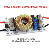 250W Step-up Boost Converter Constant Current Power Supply DC-DC 10-40V To 10-50