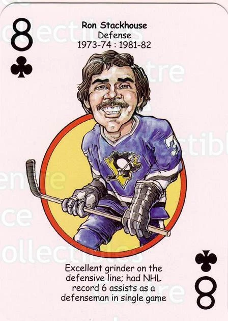 2017 Pittsburgh Penguins Heroes Playing Card #34 Ron Stackhouse - Image 1 of 1