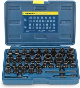 Bolt Extractor Kit,35PCS Nut Extractor Socket Set,Impact Bolt & Nut Remover,Easy - Picture 1 of 7