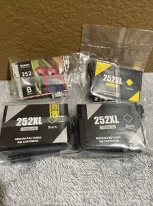 T252XL 252 XL 252XL Ink Cartridge For Epson WorkForce WF-3620 WF-3640 WF-7610 - Picture 1 of 7