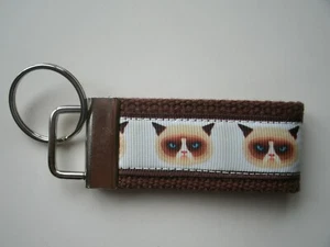 Cat Key Chain Key Ring Key Fob Free Ship Made in USA - Picture 1 of 4