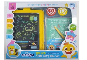 Pinkfong Baby Hai Farbe LCD Smart Zeichenpad Set Kind Zeichnen Spielen Spielzeug - Bild 1 von 7