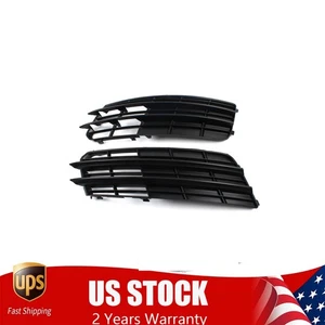 Left & Right Front Lower Bumper Fog Light Cover For Audi A7 2011 2012 2013 2014 - Picture 1 of 11