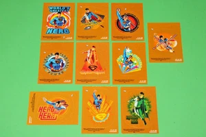 2006 Superman Returns Movie STICKER INSERT 10 Card Set Topps DC Brandon Routh - Picture 1 of 12
