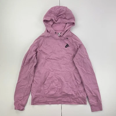 Sudadera con capucha NIKE rosa medio para mujer mezcla de algodón ropa deport... - Imagen 1 de 4
