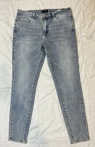 True Religion Jennie Curvy High Rise Super Skinny Jeans Rhinestones Size W34 - Picture 1 of 12