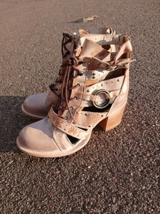 Freebird by Steven Damen 11 Birch Distressed Sandale Stiefel Riemchen selten gepflegt - Bild 1 von 20