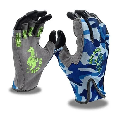New Cordova Rock Fish Baiter Pro Tactile Fingerless L Camo Gloves - Image 1 of 4