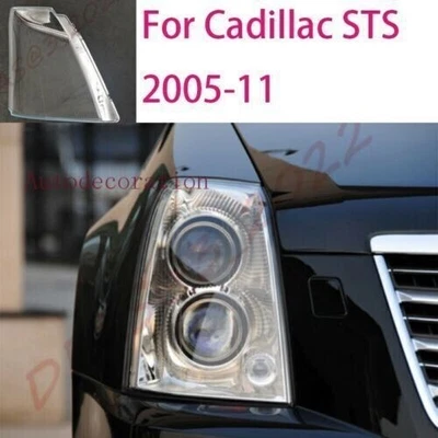 Un par de carcasa de lente de faro delantero + pegamento sellador para Cadillac STS 2005-2011 2 piezas Foto 1 de 4