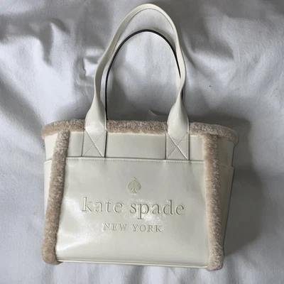 Bolso de Mano Kate Spade Mujer Merengue Jett Imitación Piel de Oveja Grande/Correa No Incluida Foto 1 de 4