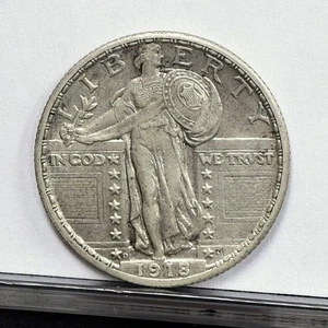 1918-D Standing Liberty Quarter - UNC Details, Cleaned (#59743-L) - Picture 1 of 8