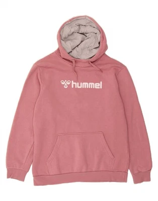 Sudadera con capucha gráfica para mujer HUMMEL UK 16 grande rosa algodón AG08 Foto 1 de 3