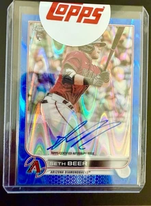 2022 Topps Chrome - Rookie Autographs Seth Beer #RA-SBE Blue RayWave /150 - Picture 1 of 2