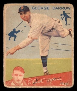 1934 Goudey George Darrow Rookie RC #87 Fair MK Chuck Klein Baseball R320 - Picture 1 of 2