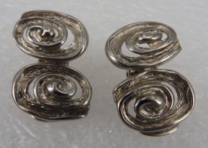 Neugablonz: Paar Ohrclips Spirale im Design der 1960er bis 1970er Jahre (117587) - Picture 1 of 4