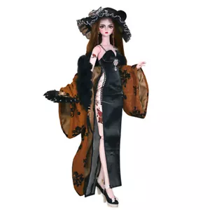 1/3 BJD Puppenspielzeug 24 Zoll Mädchen Puppe mit Kleidung Schuhe Mütze Upgrade Make-up Komplettset - Bild 1 von 9