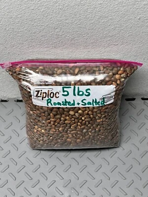 Piñón de Nuevo México tostado y salado de 5 libras, piñones, sabrosas cáscaras blandas😁😊😍 Foto 1 de 3