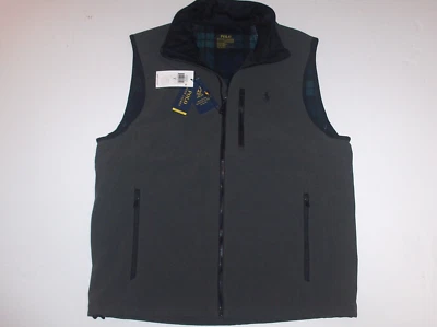 POLO RALPH LAUREN Men's Zip Pony Stretch Performance Water Repellent Vest, GRAY - Image 1 of 4