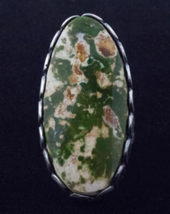 9 - High Grade Natural Pilot Mountain Turquoise Ring By Ella M. Linkin - Picture 1 of 4