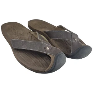 Keen Barbados TG Flip-Flops Hiking Sandals Mens Size 11 Brown Slip On Closed Toe - Picture 1 of 18