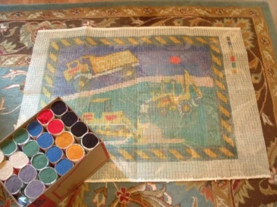 Shillcraft/Readicut/M  6PLY WOOL BLEND Kit Construction Zone 40x31 Reduced Price - Image 1 of 4